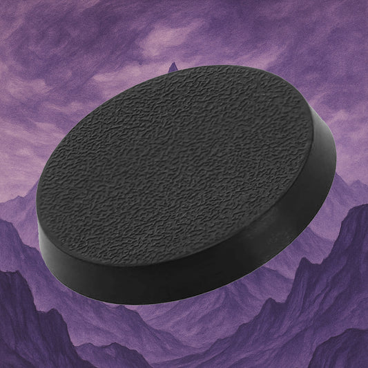 Black Textured Bases – Round - Set of 5 Bases